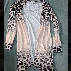 Long Leopard print sweater cardigan NW
